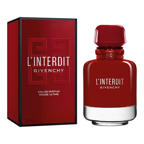 givenchy l'interdit rouge ultime 80 ml|cheapest givenchy l'interdit.